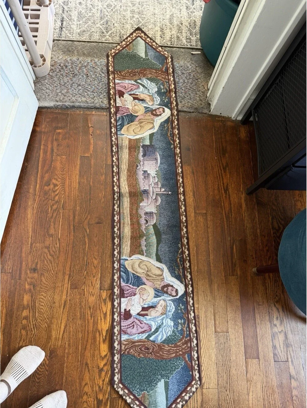 Table Runner Bethlehem And Baby Jesus Christmas